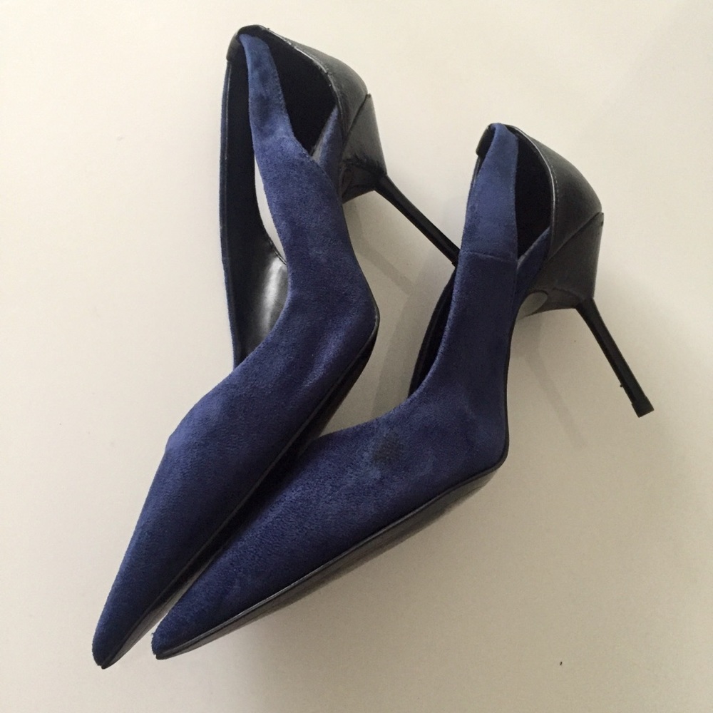 FABULOUS BLUE SUEDE/LEATHER HIGH HEELS *SOLD ON ANOTHER PLATFORM* Not available - Picture 8 of 8